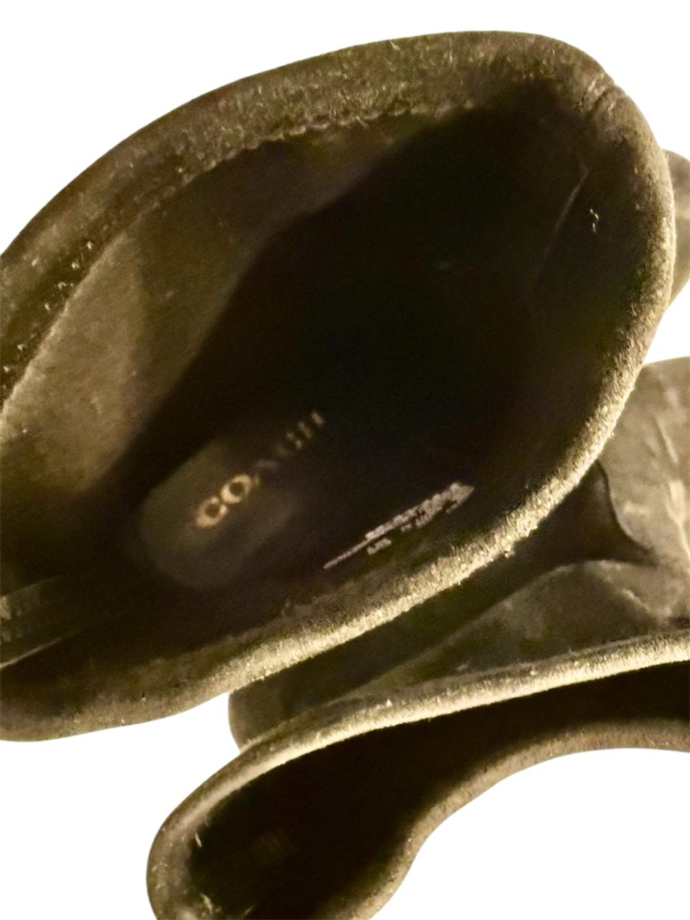 Coach Margot Suede Black Heeled Bootie, size 10. Sock Boot Bootie - Picture 3 of 9